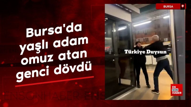 bursada yasli adam kendisine omuz atan genci dovdu gGQOEzMe