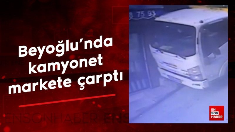 istanbulda kamyonet markete carpti 49QtsebV