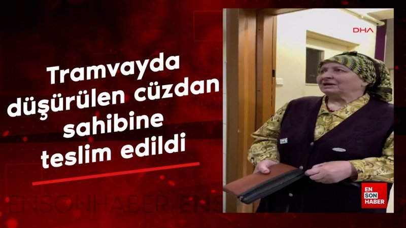 kayseride tramvayda dusurulen cuzdan sahibine teslim edildi weghNwUs