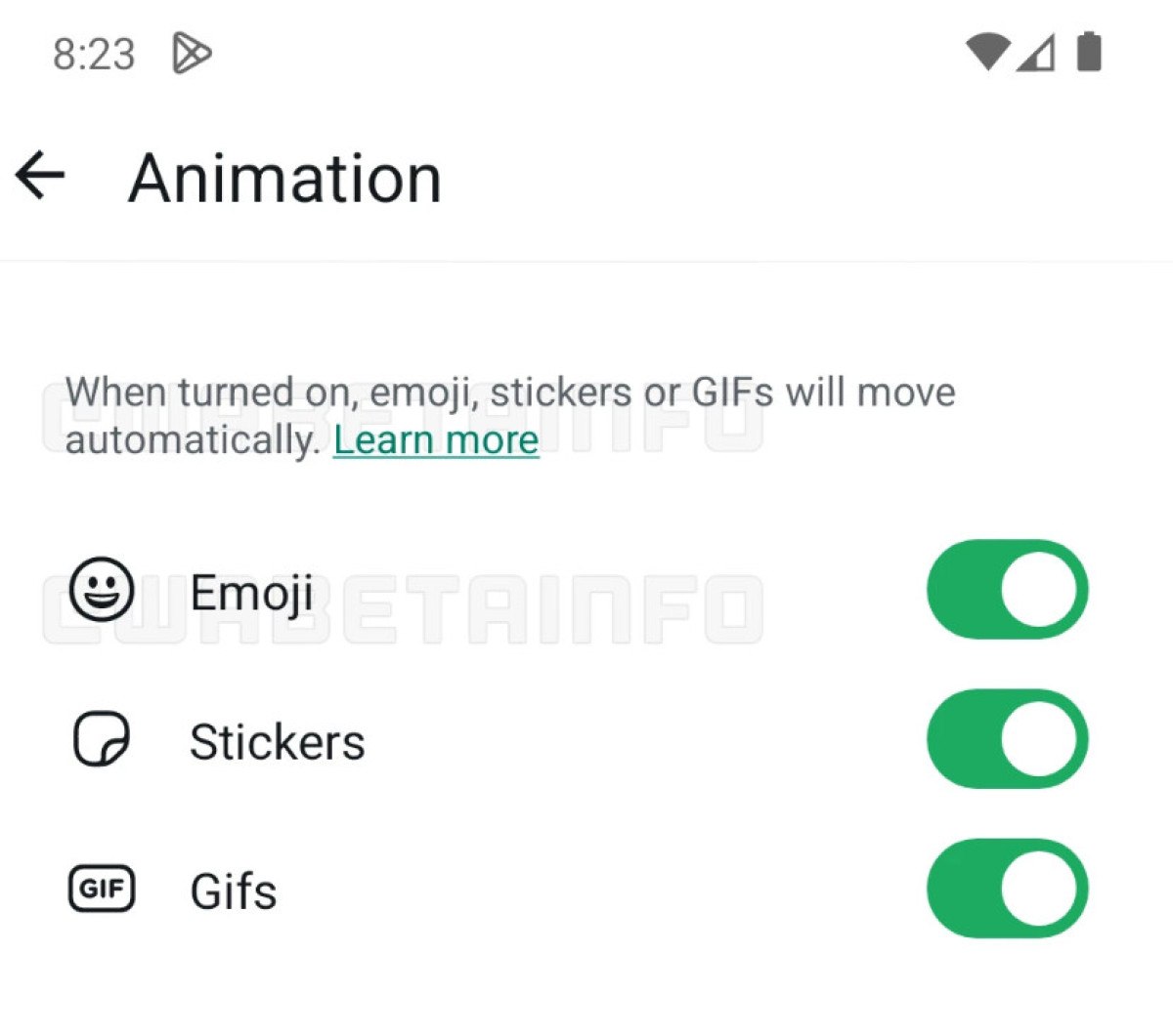whatsappa yeni ozellik animasyonlar devre disi kalacak 0 lMtfQD8M