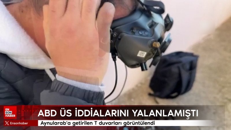 abd suriyede askeri us iddialarini yalanlamisti drone ile goruntulendi TEA4EBEQ