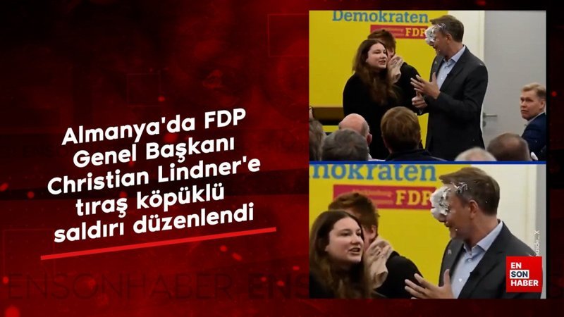 almanyada fdp genel baskani christian lindnere tiras kopuklu saldiri XrOJf2VV