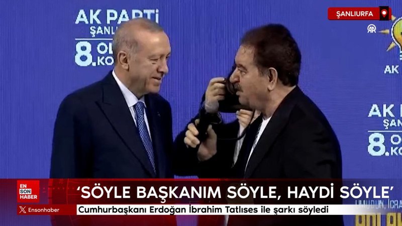 cumhurbaskani erdogan ibrahim tatlises ile sarki soyledi LijLUMZS