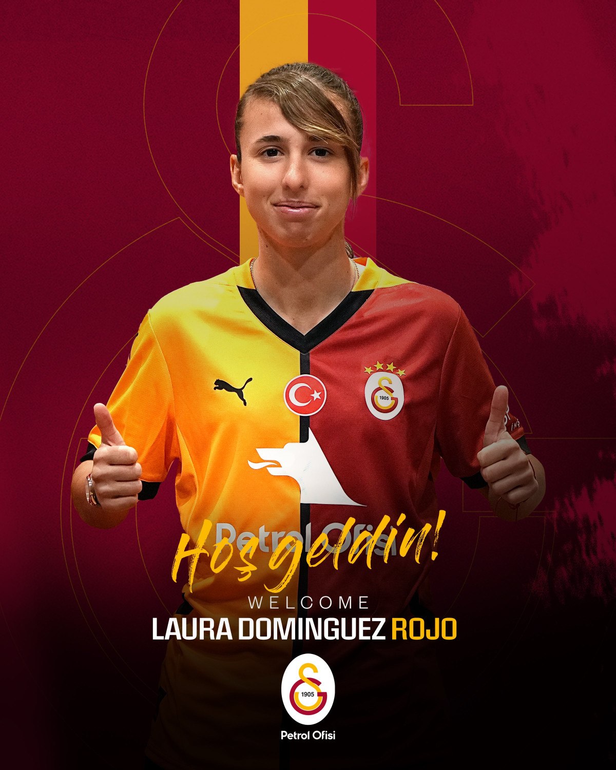 galatasaray laura dominguez rojoyu renklerine bagladi 0 yhyUL8IF