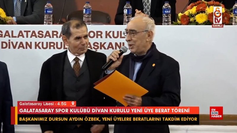 galatasarayda yeni divan kurulu uyeleri icin berat toreni yapildi