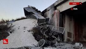 hatayda kopruden ucan tirin surucusu yanarak can verdi x614arwL