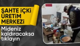 istanbulda sahte icki olumleri uretim yapan depoya polis baskini duzenlendi xtOfcX4B