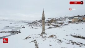 agridaki cami minaresi yazici barajinin simgesi oldu OHgXepmH