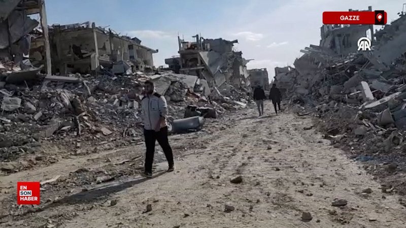 Ateşkesin ardından Gazze'nin Refah kentindeki yıkım görüntülendi 1 ateskesin ardindan gazzenin refah kentindeki yikim goruntulendi ccS4EZFD