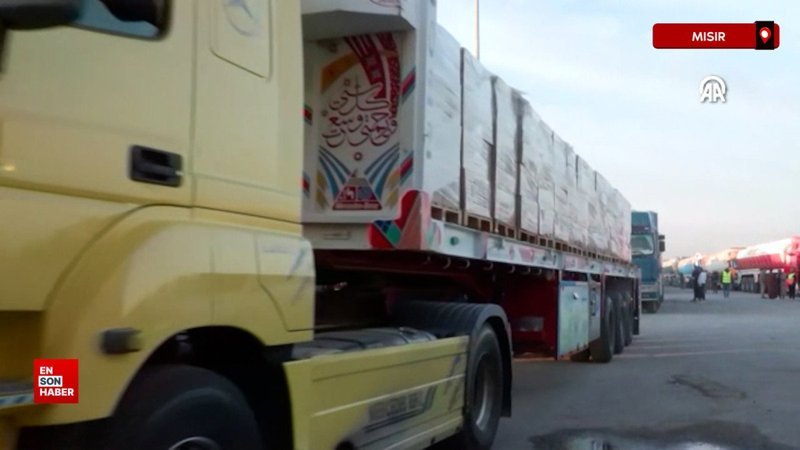 Ateşkesin ardından Gazze'ye yardım tırları girmeye başladı 1 ateskesin ardindan gazzeye yardim tirlari girmeye basladi mC6GCgd9