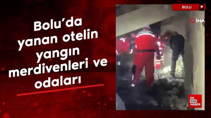 Bolu'da yanan otelin yangın merdivenleri ve odaları 1 boluda yanan otelin yangin merdivenleri ve odalari dP5yngEq