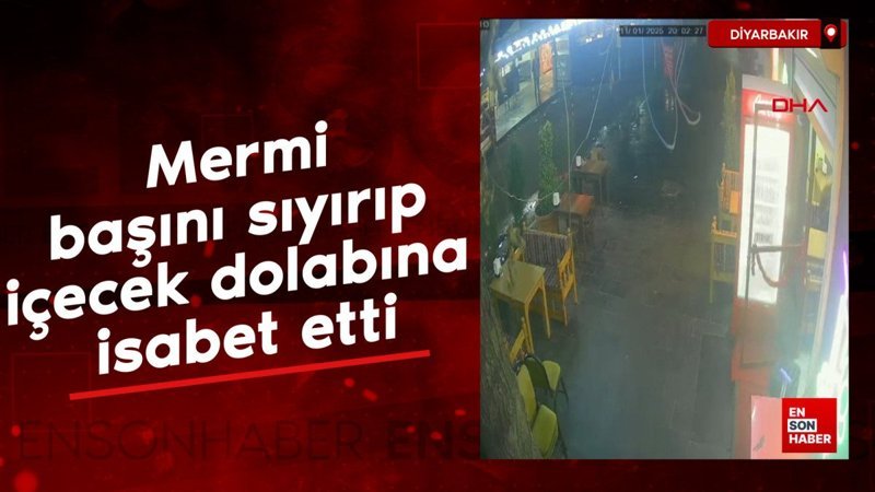 Diyarbakır'da mermi başını sıyırıp içecek dolabına isabet etti 1 diyarbakirda mermi basini siyirip icecek dolabina isabet etti SPmtLfLK