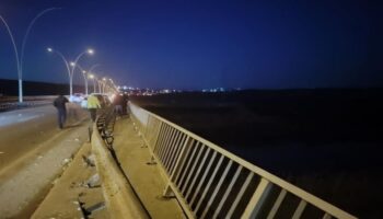 edirnede kopruden tir dustu 2 yarali AvKr2EDS