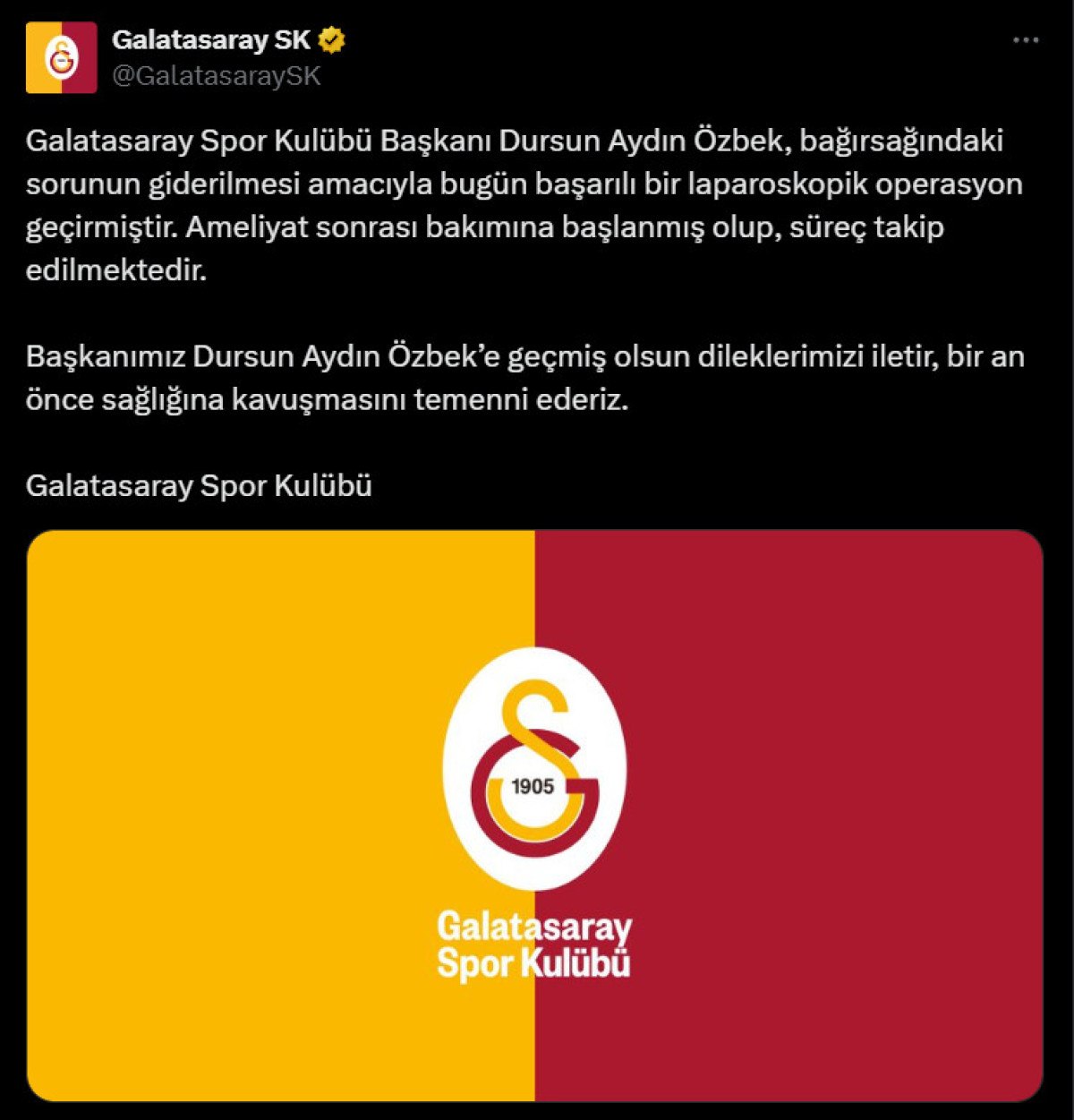 galatasaray dursun ozbek basarili bir operasyon gecirdi 0