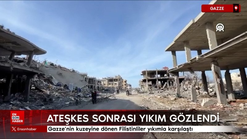 Gazze'nin kuzeyine dönen Filistinliler yıkımla karşılaştı 1 gazzenin kuzeyine donen filistinliler yikimla karsilasti YZgJpwXh