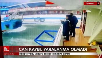 halicte yolcu vapuru balikci teknesine carpti z6sOLJ42