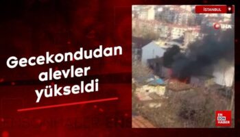 istanbul beyoglunda gecekondudan alevler yukseldi uvdjpwSL