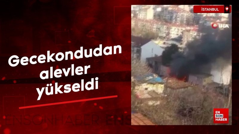 İstanbul Beyoğlu'nda gecekondudan alevler yükseldi 1 istanbul beyoglunda gecekondudan alevler yukseldi uvdjpwSL