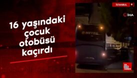 istanbulda 16 yasindaki cocuk otobusu kacirdi diger araclara carpti n5FUSJ2T