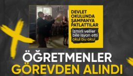 izmirde okulda sampanya patlatmislardi ogretmenler gorevden alindi 2XRQ4gug