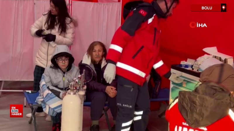Kartalkaya'da yangın sürerken bölgeye sahra hastanesi kuruldu 1 kartalkayada yangin surerken bolgeye sahra hastanesi kuruldu