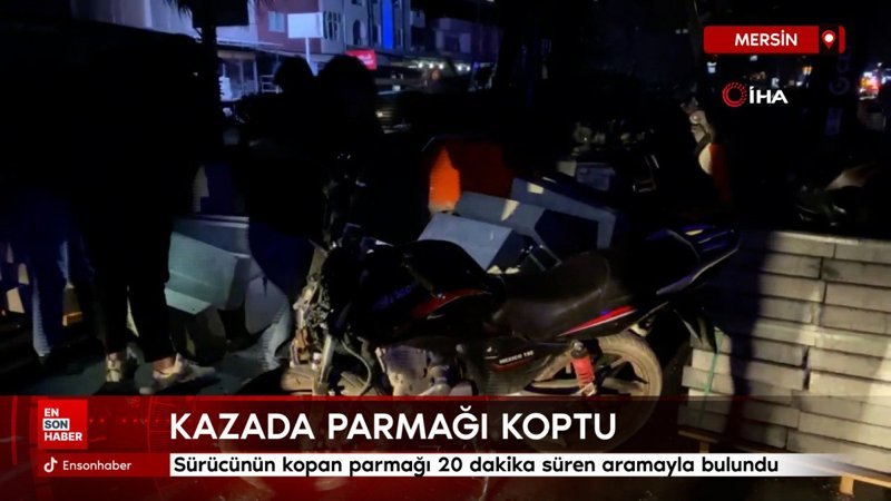 Mersin'de kazada, sürücünün parmağı koptu: Dakikalarca aradılar 1 mersinde kazada surucunun parmagi koptu dakikalarca aradilar e4J8d8rB