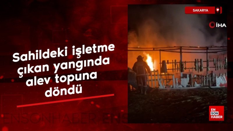 sakarya sahildeki isletme alev topuna dondu ypc2gsM8