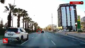 samsunda trafikte ters yonde ve geri geri gitti YfiMEsUs