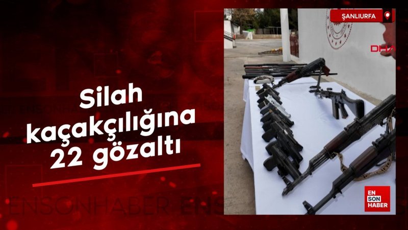 Şanlıurfa'da silah kaçakçılarına operasyon 1 sanliurfada silah kacakcilarina operasyon