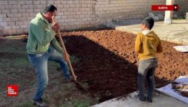 suriyede tel rifatlilar dondukleri ilcelerinde ev ve is yerlerini onariyor BNkRDhkL