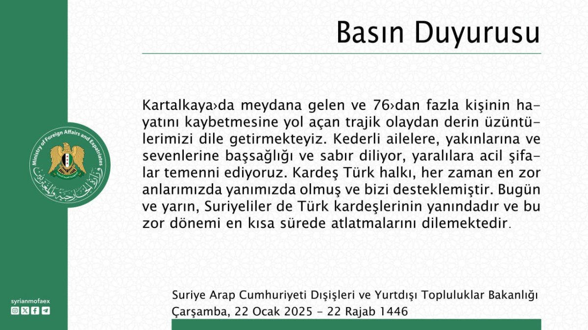suriyeden dost ulke turkiyeye bassagligi mesaji 0 g8wKXkaM