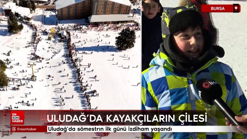 Uludağ'da kayakçıların çilesi: Sömestrın ilk günü izdiham yaşandı 1 uludagda kayakcilarin cilesi somestrin ilk gunu izdiham yasandi 7Gk99nwY