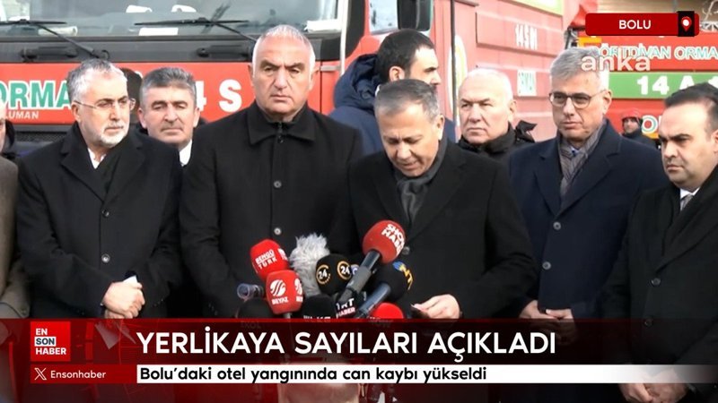Yerlikaya açıkladı: Bolu'daki otel yangınında can kaybı yükseldi 1 yerlikaya acikladi boludaki otel yangininda can kaybi yukseldi