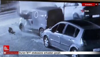 atasehirde duran iett otobusune arkadan carpti MaaCN7yh