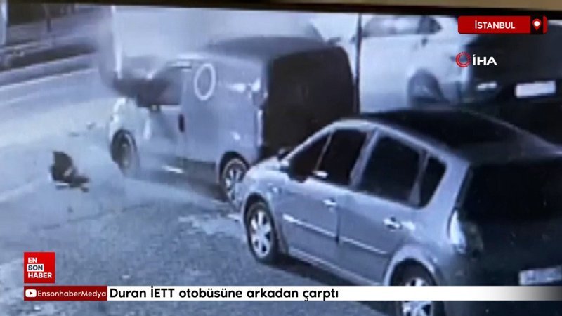 atasehirde duran iett otobusune arkadan carpti MaaCN7yh