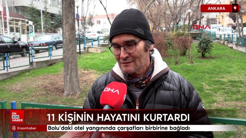 boludaki otel yangininda carsaflari birbirine baglayip 11 kisiyi kurtardi S7BJDWDY