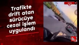 bursada trafikte drift atan surucuye cezai islem uygulandi nucINwXj