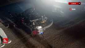 corumda 17 yasindaki ehliyetsiz ve alkollu surucu polis aracina carpti 93AkSwZL