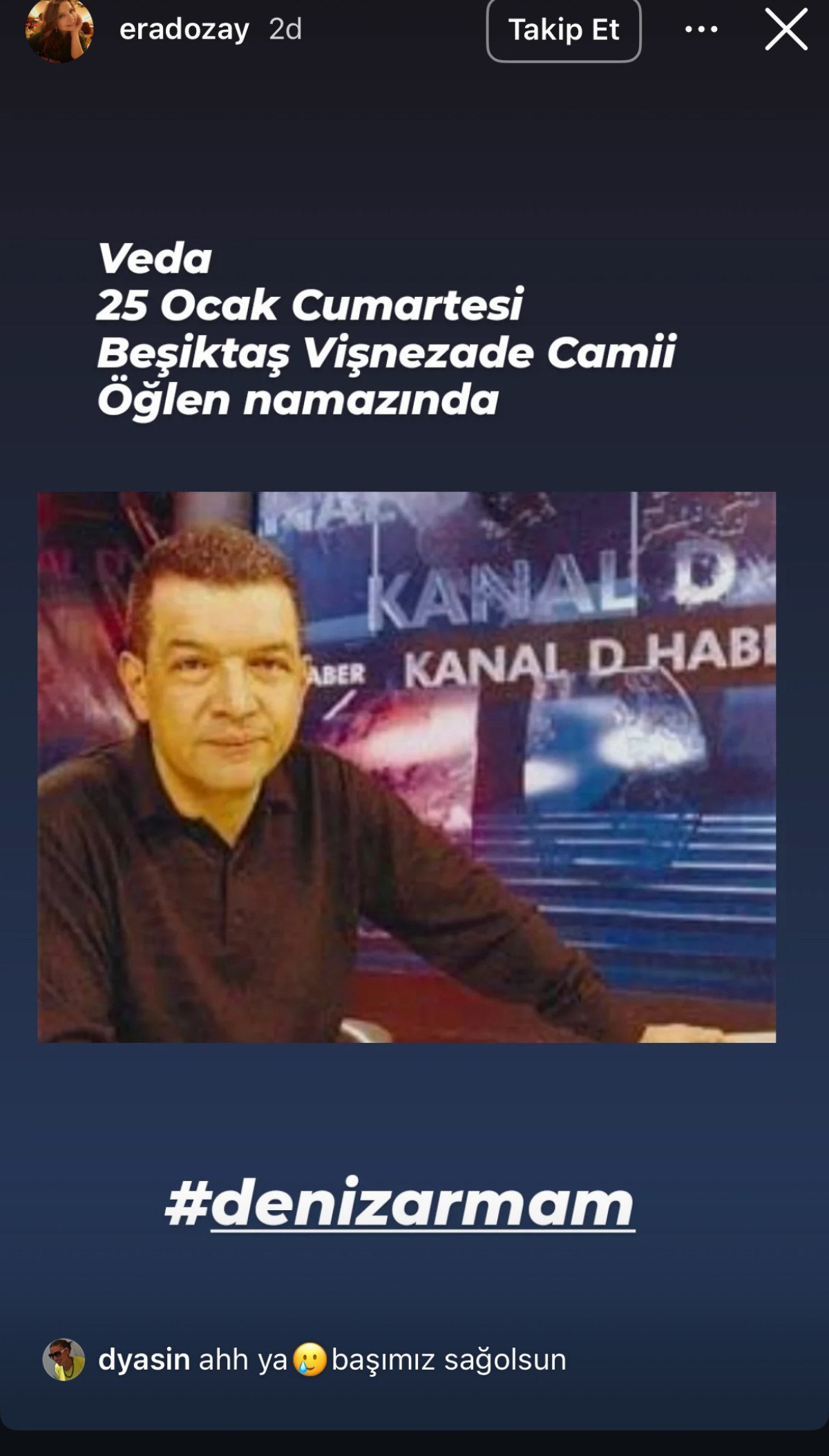 gazeteci deniz arman hayatini kaybetti 0