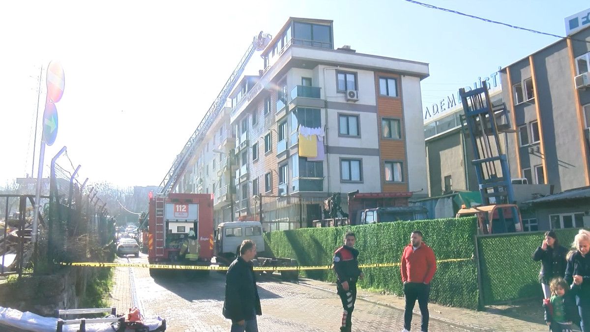 istanbulda 4 katli binada korkutan yangin 1