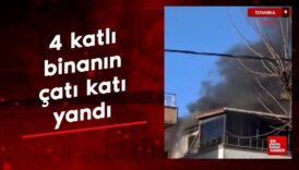 istanbulda 4 katli binanin cati kati yandi I55jAXx3