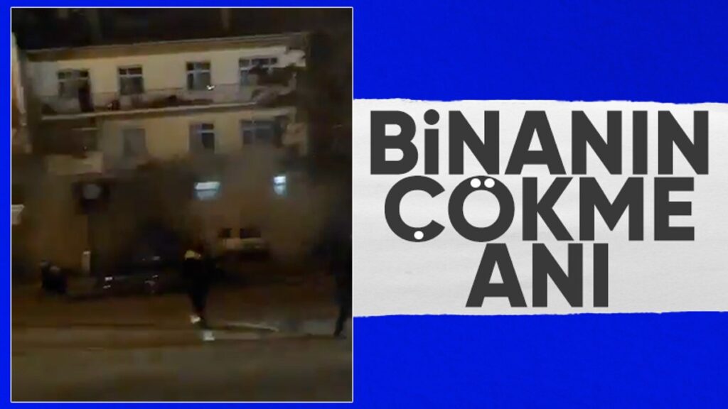 konyada 3 katli eski binanin coktugu anlar YRPZMUSa