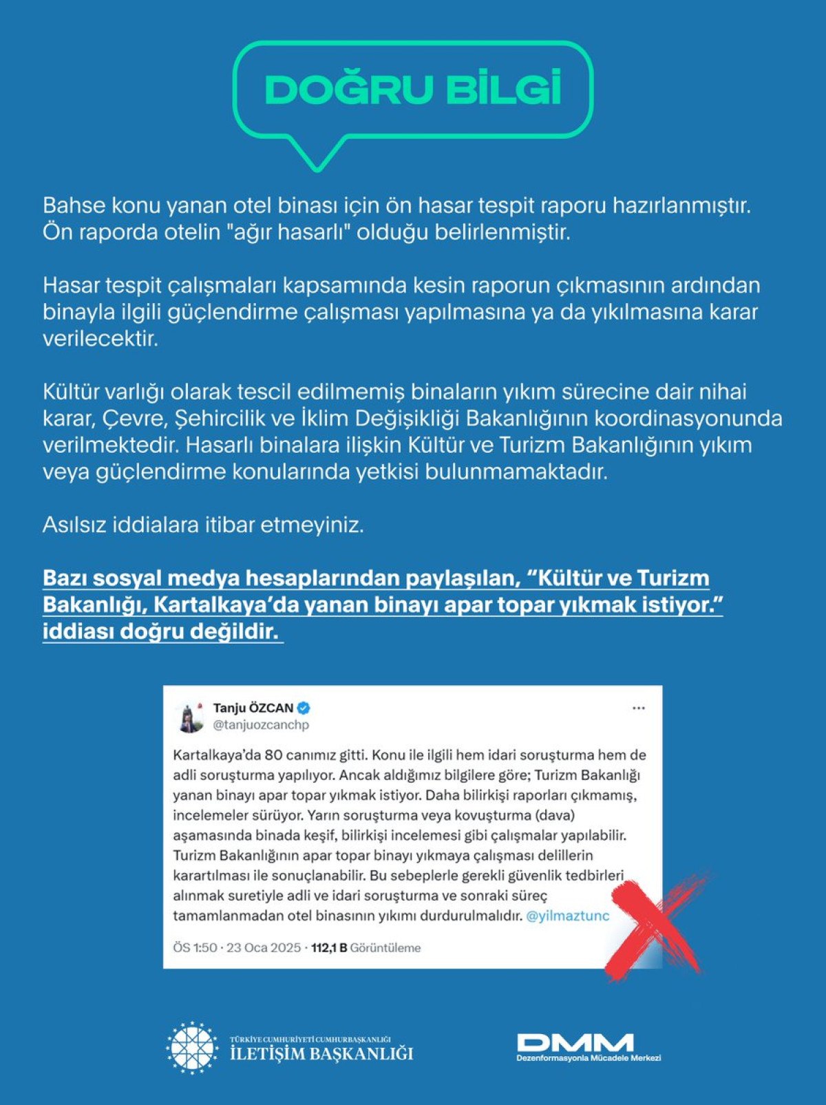 kultur ve turizm bakanligi kartalkayada yanan binayi yikmak istiyor iddiasina dmmden yanit 0 nSGT9aCI