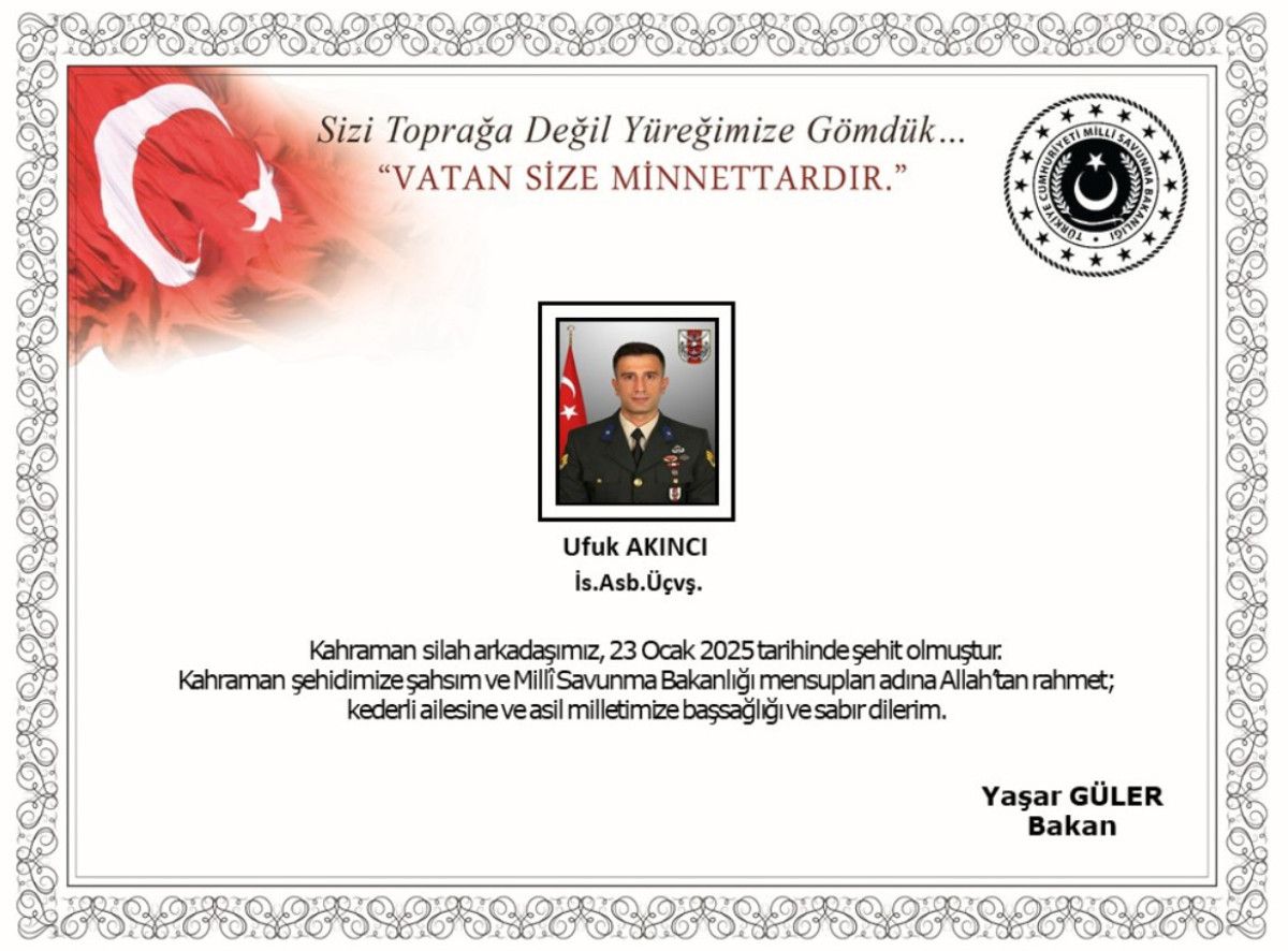 pence kaplan operasyonu bolgesinde bir asker sehit oldu 0