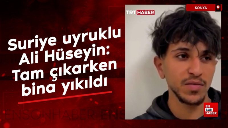 suriye uyruklu ali huseyin tam cikarken bina yikildi KhD26ccl