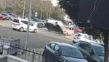 tekirdagda kazaya karisan cipin takla attigi anlar kamerada t33V8JCa